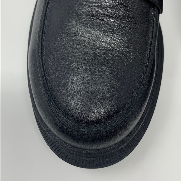 Patina Black Leather Loafers - Picture 2 of 7